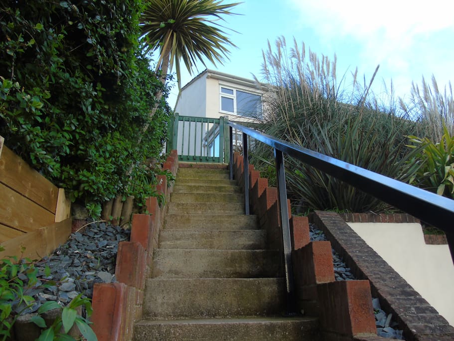 Note - 16 Steps going up to Teign Heights.