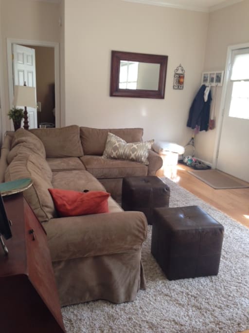 Sectional Couch with pull-out full size bed