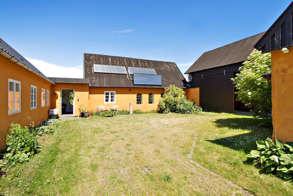 The courtyard where you can enjoy the morning sun