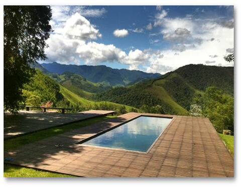 Swimming pool, hot tub, and comfort in the stunning scenery