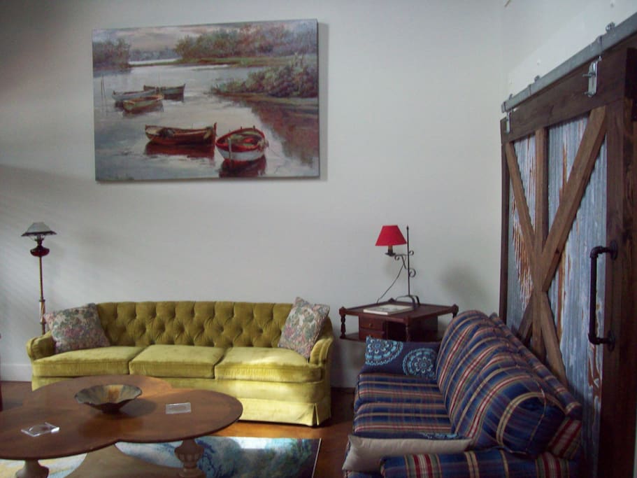 Den w/ Sliding Barn Door