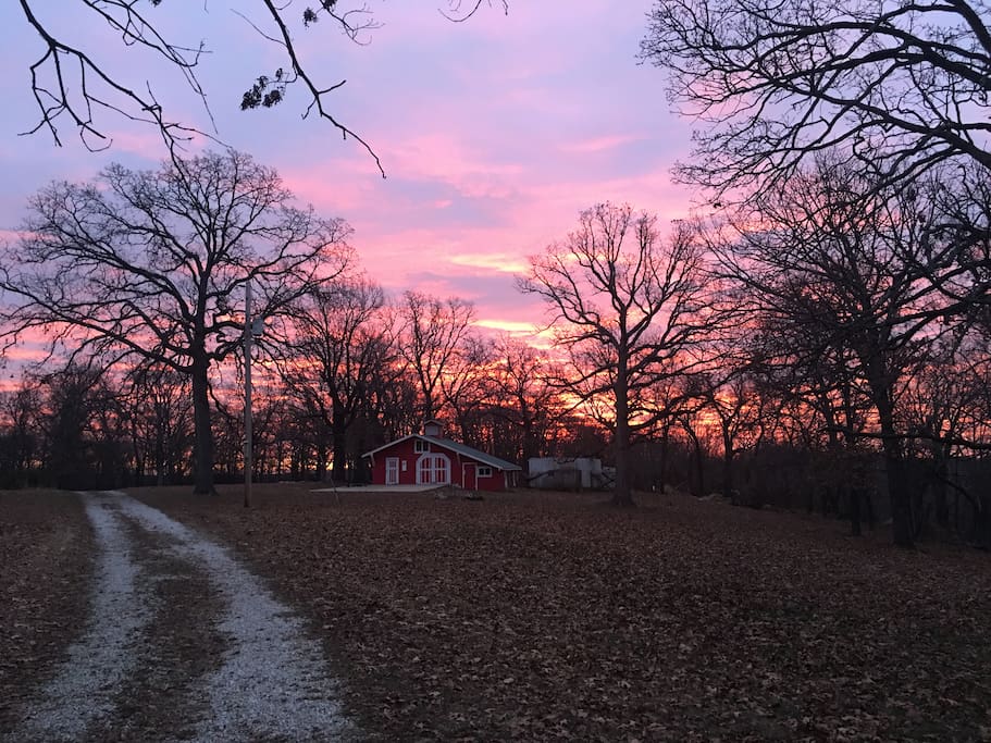 Sunrise over the Barn
