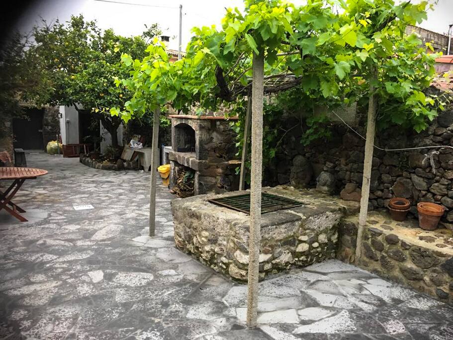 Cortile interno alla casa