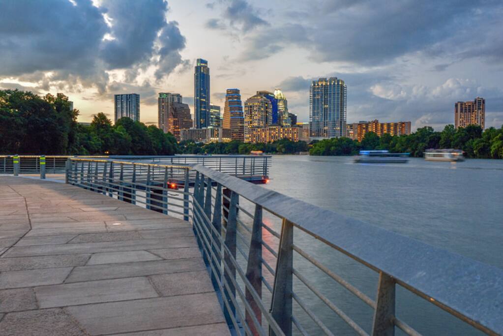 The boardwalk (part of Lady Bird Trail) is practically in our backyard.
