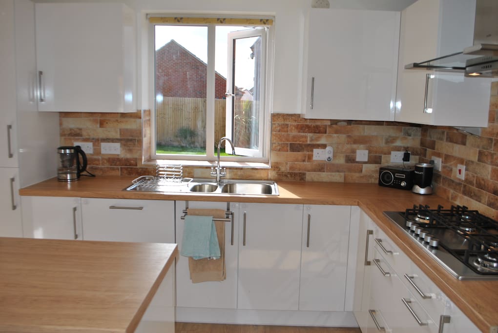 Lovely South facing kitchen overlooking the garden