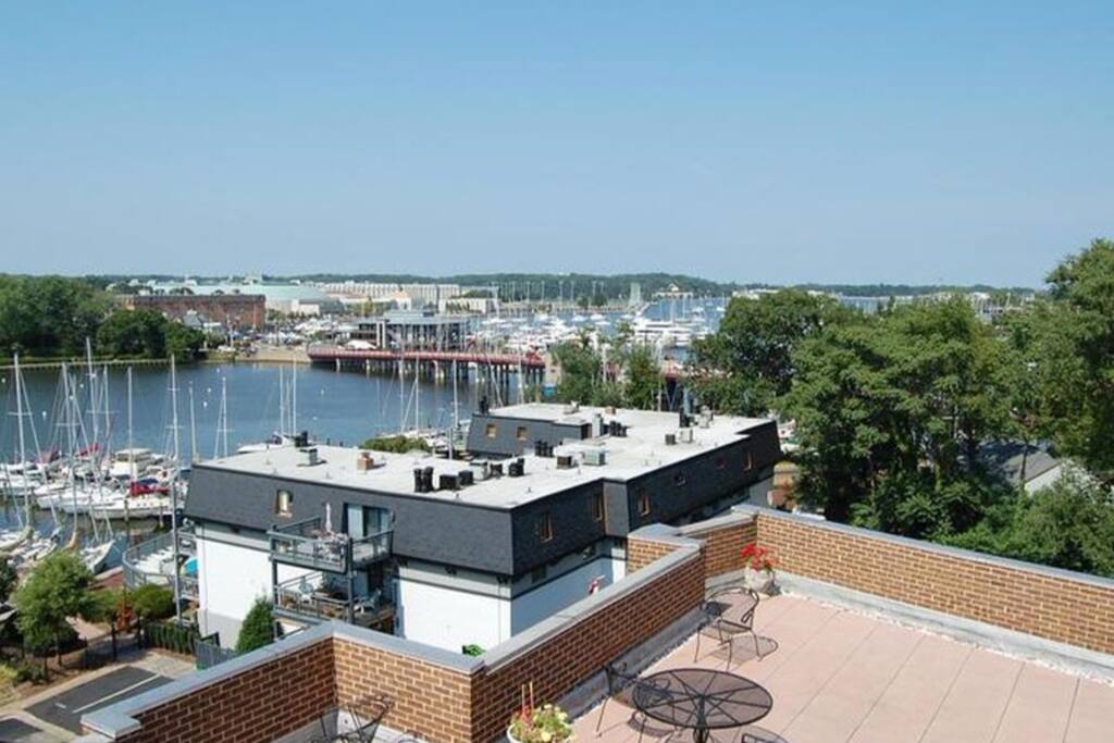 From the patio on the upper deck