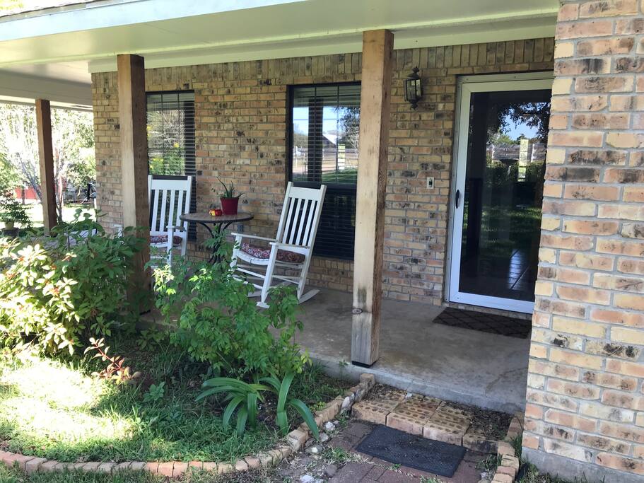 Your private entrance with wrap around porch!