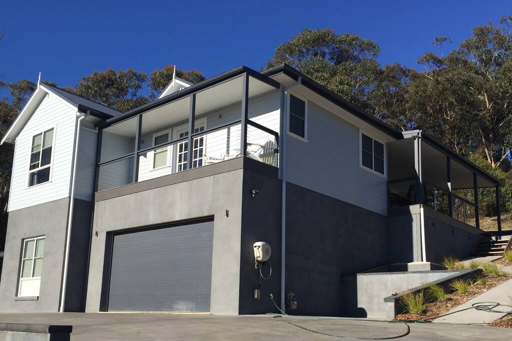 Our beautiful home bathed in morning sun