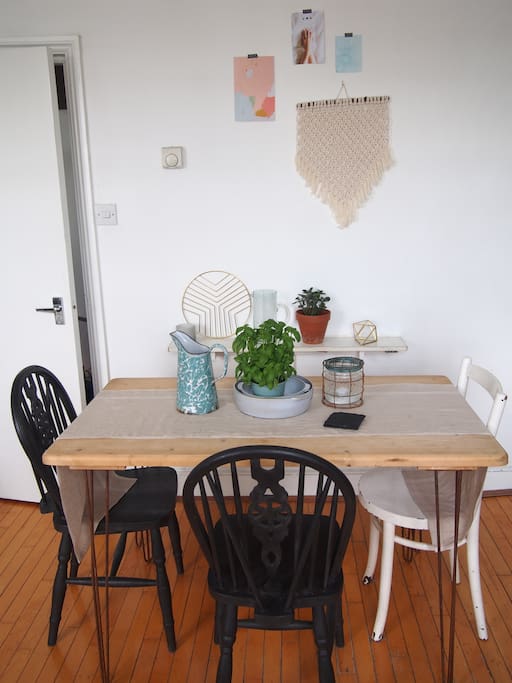 Lovely dining table space
