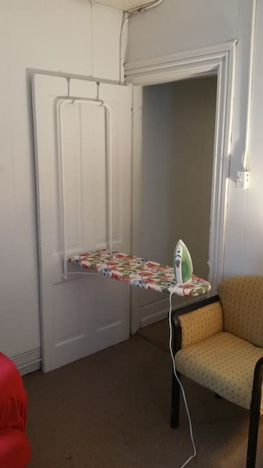 Convenient Ironing Board & Iron.