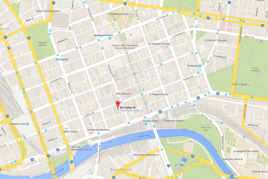 This is the location of the apartment. Literally the heart of the city.