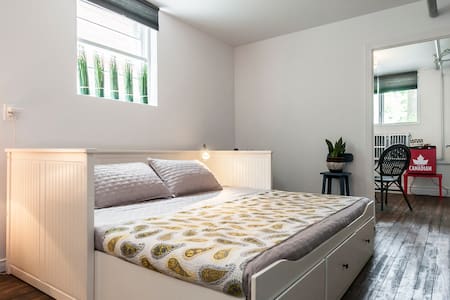 Private suite with a king size bed