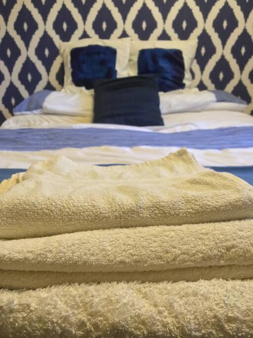Always fresh clean quality cotton towels provided