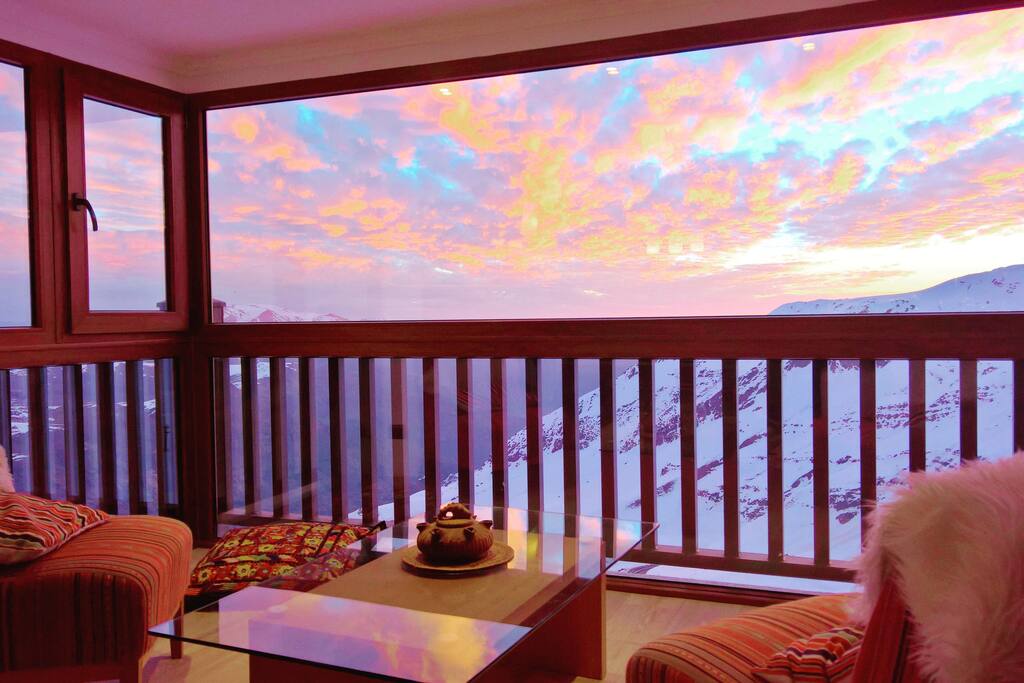 Sunset from the flat / Puesta de sol desde el departamento