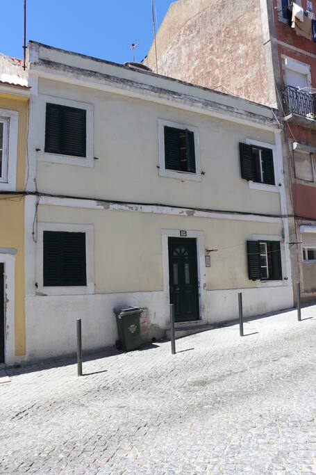 Our cute apartment is located in this building.