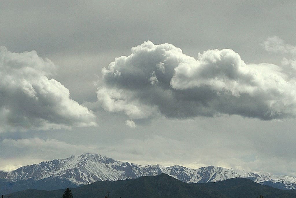 Pikes Peak (from our deck)