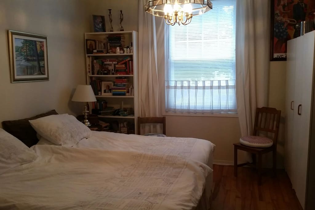 Bedroom with king sized bed