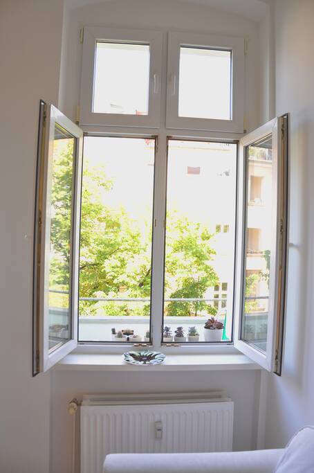 window view on the balcony