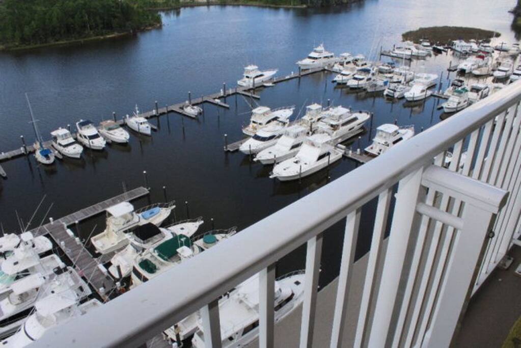Marina view from balcony