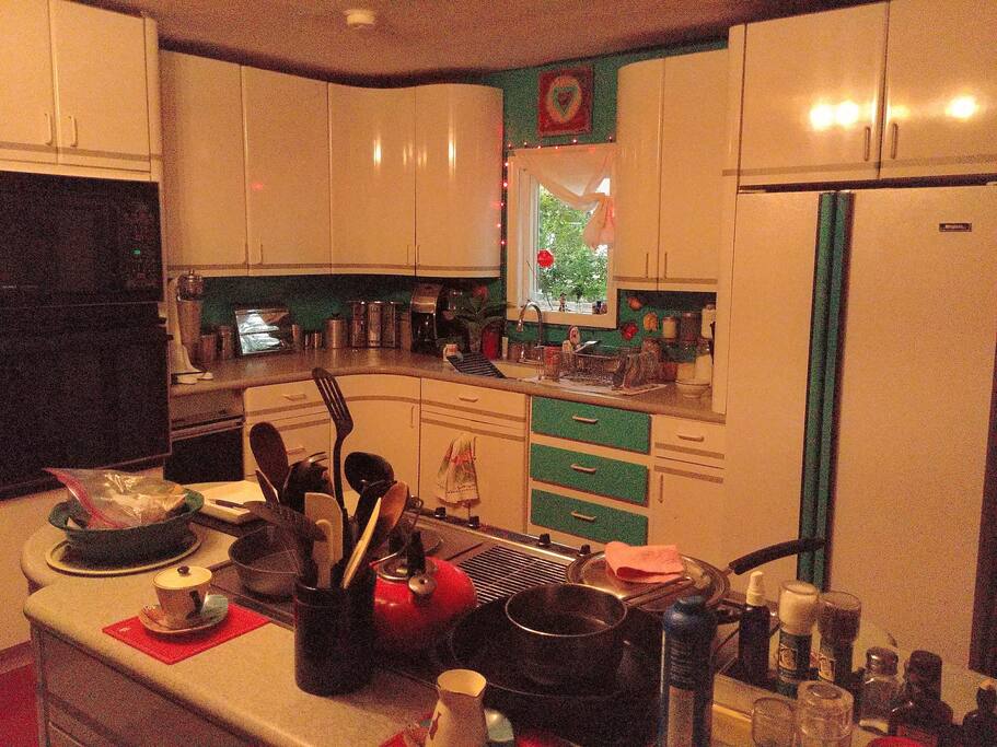 Our newly painted kitchen