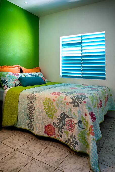 Bedroom 1 with double bed.