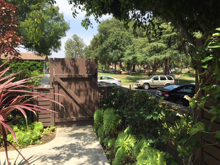 Douglas park across the street