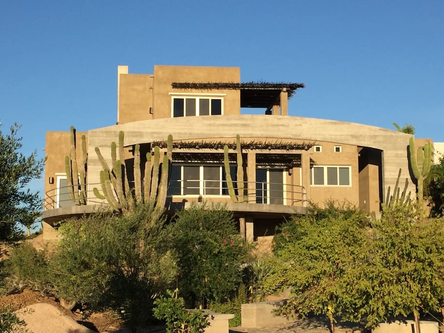 Ocean facing view of Casa Colina and Studio Colina