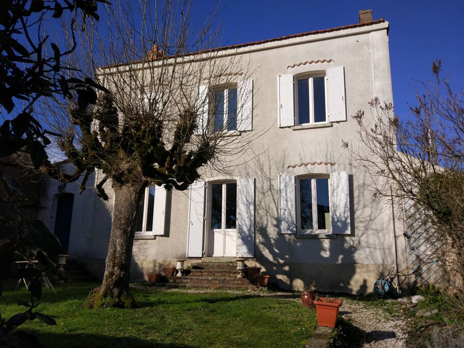 jardin vu vers la maison