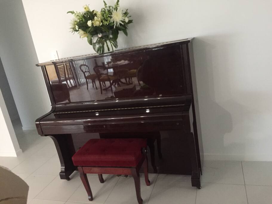 Feel free to play piano of a evening