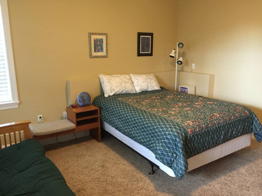 Queen sized bed