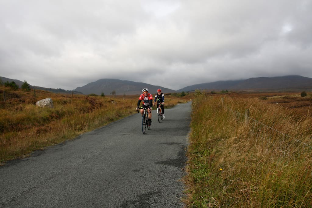 The area is great for cycling.