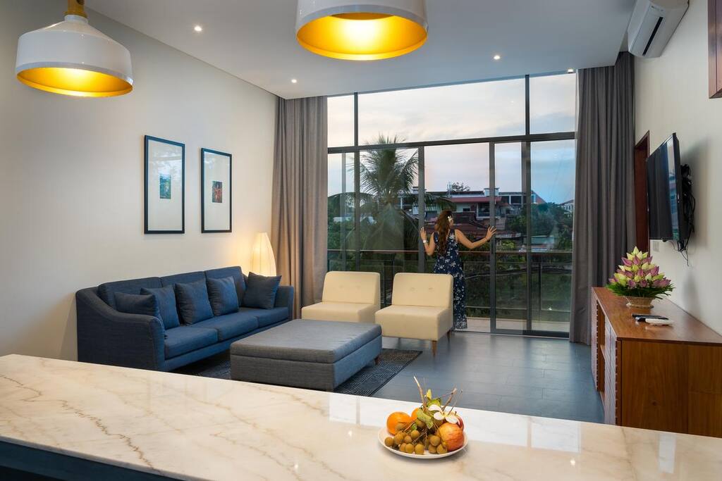 Living room city view