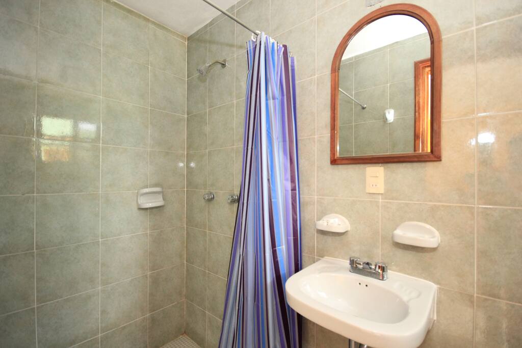 Our bathrooms have everything you need to cover your needs, we have hot water 24 hours a day. Daily they are disinfected carefully.