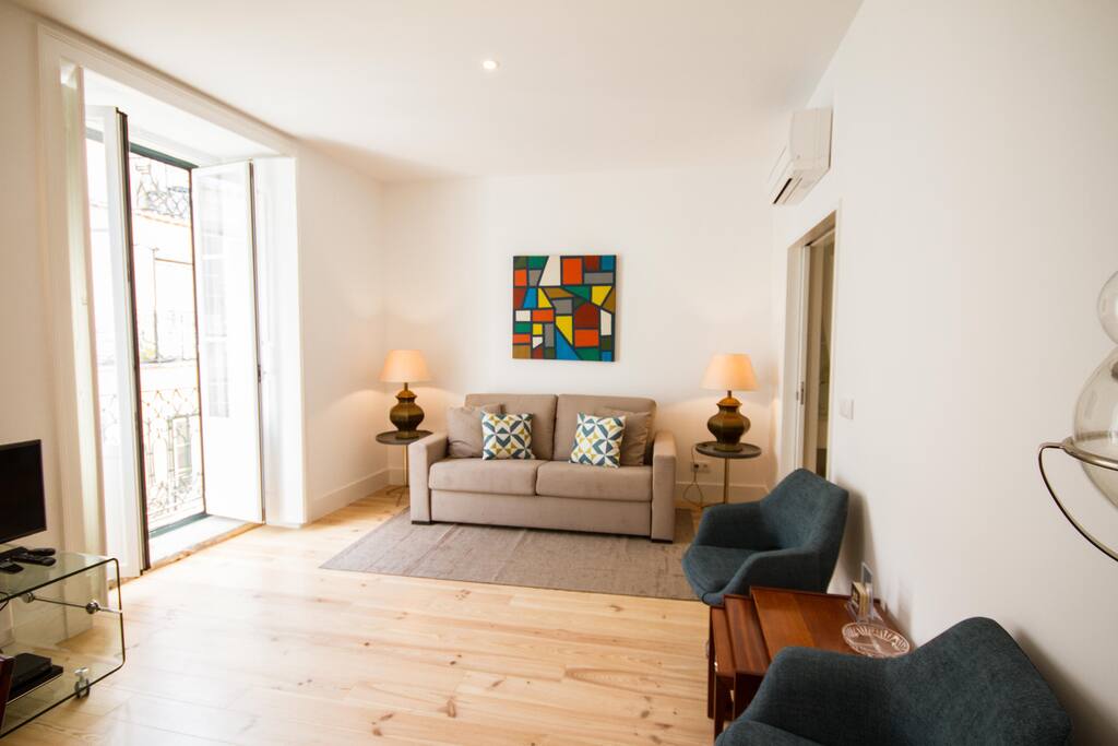 Living Area with pull over sofabed