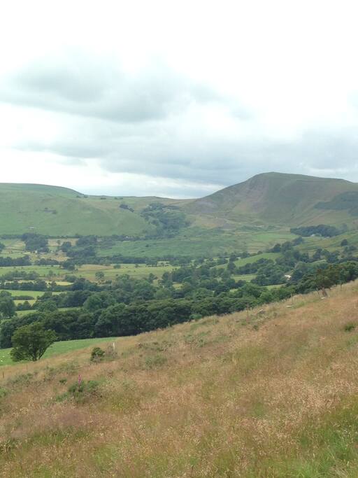 View of the Hope valley from The Great ridge
