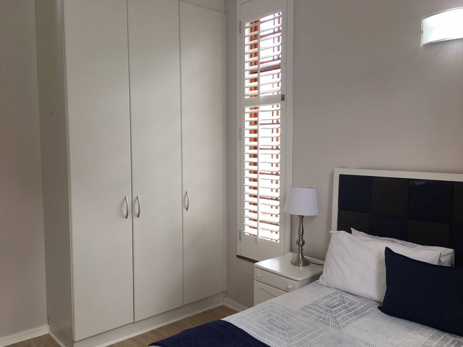 Plenty of cupboard space for you to unpack and relax