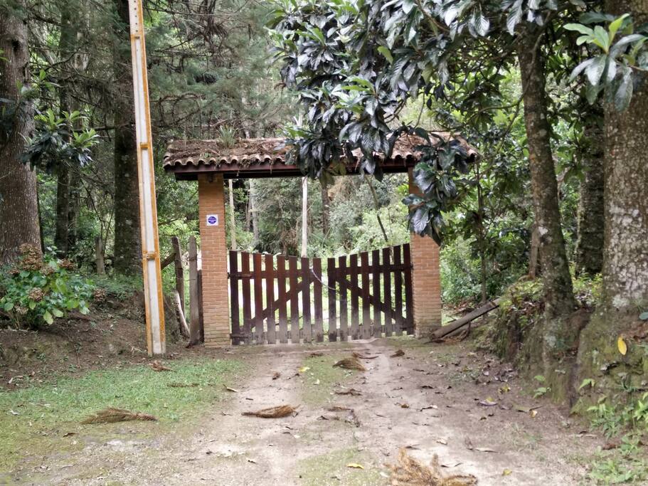A porteira da entrada