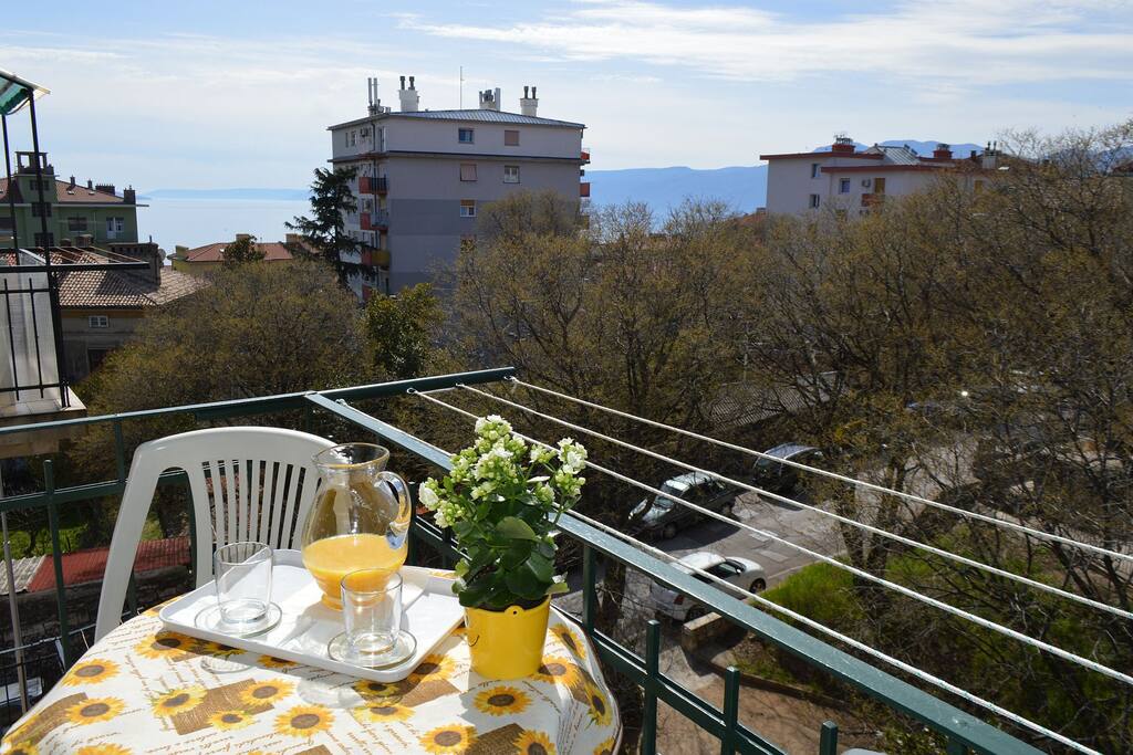 balcony with a view