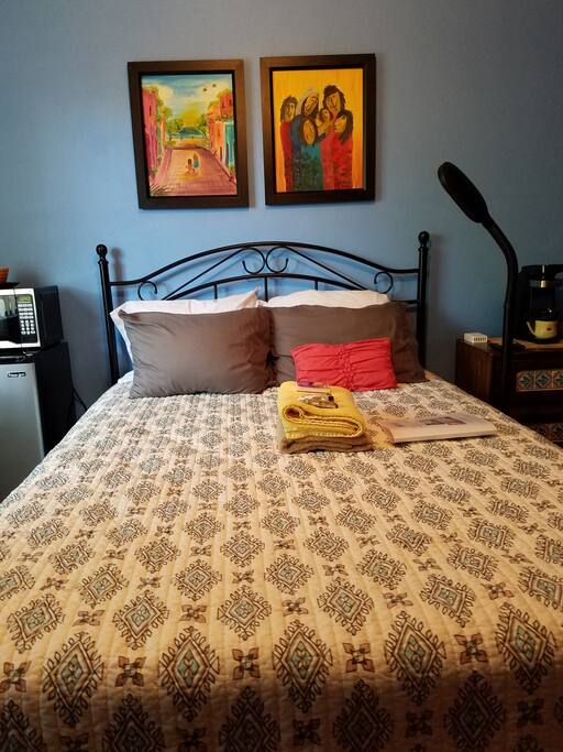 Comfortable queen size bed