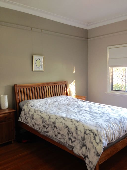 Master Bedroom - large room with queen sized bed.