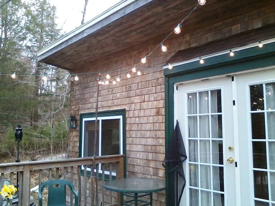 A view from the wrap around deck