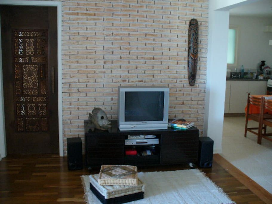 recently reformed/ integrated living room/kitchen