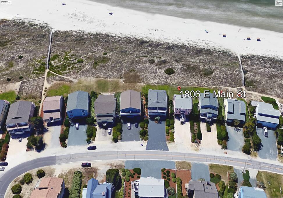 Extra wide beachfront