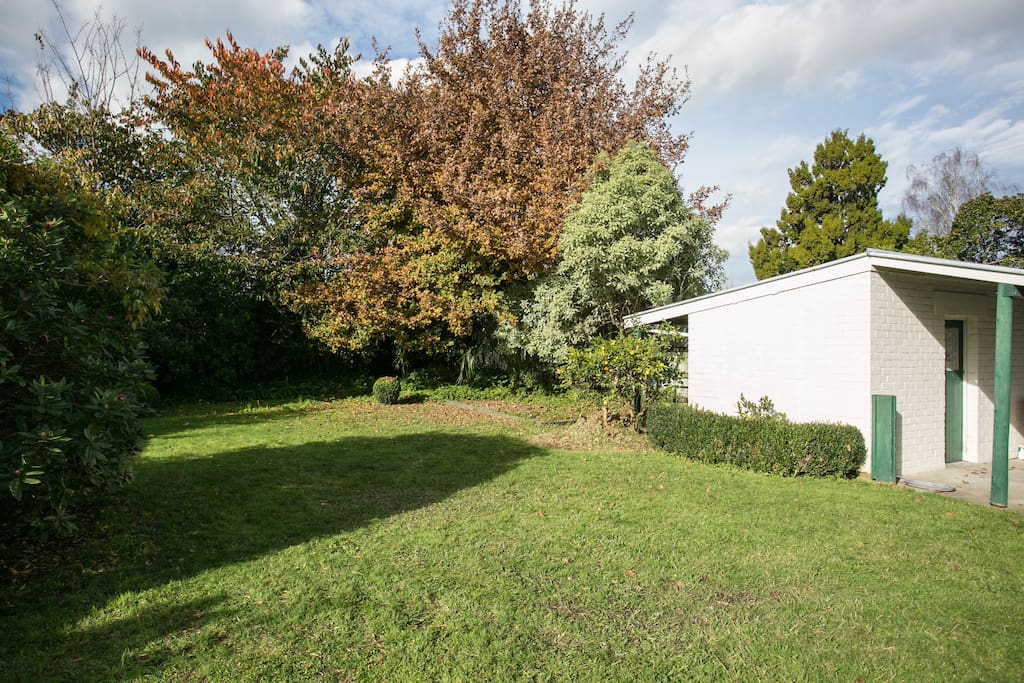 Beautiful setting at the rear of the property with privacy and access to the back lawn
