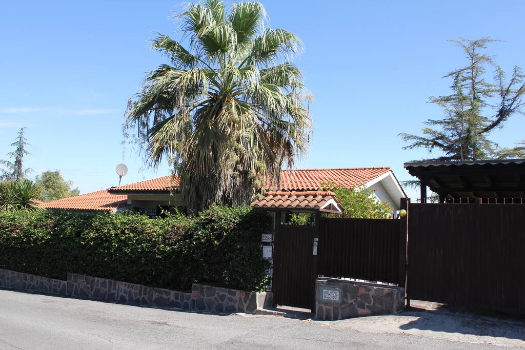 Il verde intorno alla villa