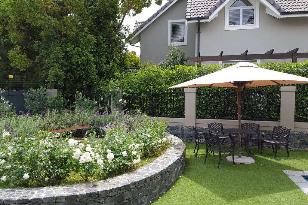 Heated pool and garden