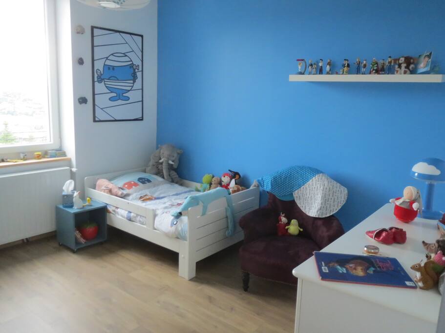 Chambre bleue !
