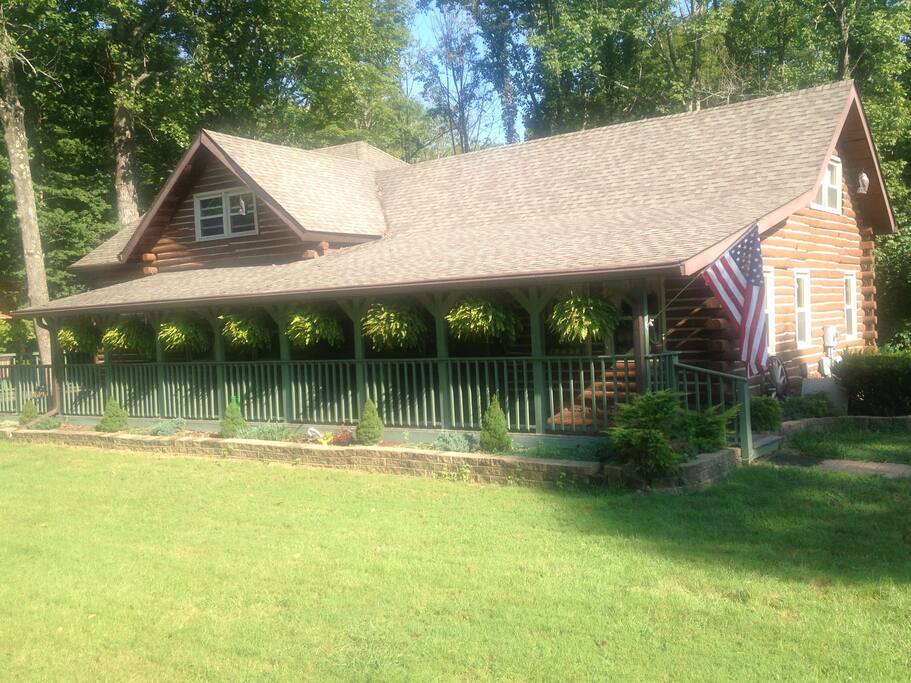 You will stay in a genuine log home
