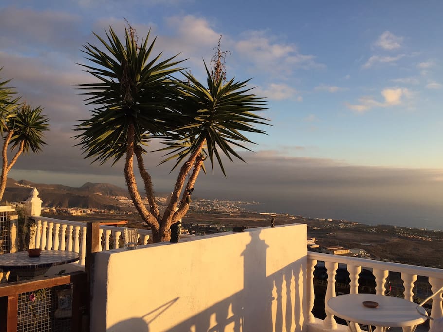 Sunset view from the terrace