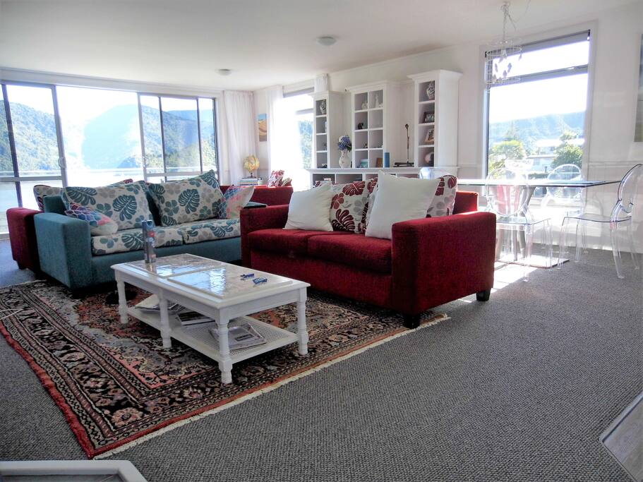 Relax in the upstairs lounge with a great view